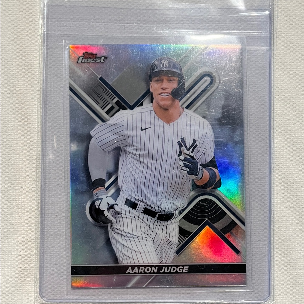 2022 Topps Finest Aaron Judge Refractor Trading Card - #74